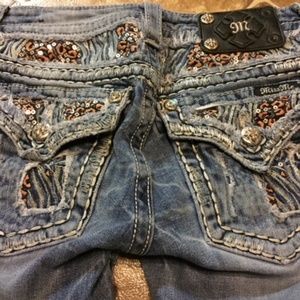 Miss Me Signature-Rise boot cut jeans, size 26